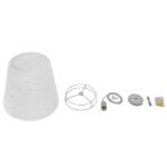 GLOBOSTAR® PLAYROOM 01562 Vintage Κρεμαστό Φωτιστικό Οροφής με Ντουί 1 x E27 AC 220-240V IP20 - Λευκό - Μ32 x Π32 x Υ27cm - Image 7