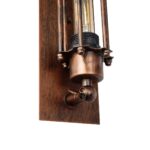 GLOBOSTAR® BESPOKE 01565 Vintage Φωτιστικό Τοίχου - Απλίκα με Ντουί 2 x E27 AC 220-240V IP20 - Χάλκινο Εφέ Σκουριάς - Μ10 x Π11 x Υ47cm - Image 7