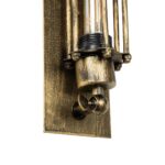GLOBOSTAR® BESPOKE 01566 Vintage Φωτιστικό Τοίχου - Απλίκα με Ντουί 2 x E27 AC 220-240V IP20 - Μπρούτζινο Εφέ Σκουριάς - Μ10 x Π11 x Υ47cm - Image 7