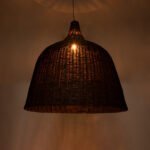 GLOBOSTAR® BAHAMAS 01569 Boho Κρεμαστό Φωτιστικό Οροφής με Ντουί 1 x E27 AC 220-240V IP20 - Καφέ - Μ90 x Π90 x Y90cm - Image 3