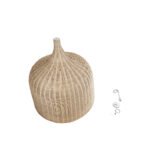 GLOBOSTAR® BAHAMAS 01570 Boho Κρεμαστό Φωτιστικό Οροφής με Ντουί 1 x E27 AC 220-240V IP20 - Μπεζ - Μ90 x Π90 x Y70cm - Image 11