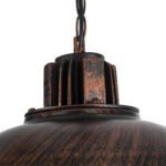 GLOBOSTAR® HARROW 01572 Vintage Κρεμαστό Φωτιστικό Οροφής με Ντουί 1 x E27 AC 220-240V IP20 - Χάλκινο - Μ33 x Π33 x Υ26cm - Image 9