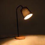 GLOBOSTAR® BARNABY 01573 Μοντέρνο Επιτραπέζιο Φωτιστικό Πορτατίφ με Ντουί 1 x E27 AC 220-240V IP20 - Μαύρο & Μπεζ - Μ15 x Π33 x Υ50cm - Image 3