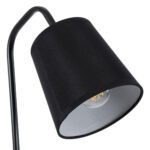 GLOBOSTAR® BARNABY 01573 Μοντέρνο Επιτραπέζιο Φωτιστικό Πορτατίφ με Ντουί 1 x E27 AC 220-240V IP20 - Μαύρο & Μπεζ - Μ15 x Π33 x Υ50cm - Image 6