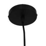 GLOBOSTAR® OMICRON 01578 Μοντέρνο Κρεμαστό Φωτιστικό Οροφής με Ντουί 1 x E27 AC 220-240V IP20 - Μαύρο - Μ33 x Π4 x Υ33cm - Image 7