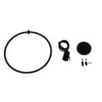 GLOBOSTAR® OMICRON 01578 Μοντέρνο Κρεμαστό Φωτιστικό Οροφής με Ντουί 1 x E27 AC 220-240V IP20 - Μαύρο - Μ33 x Π4 x Υ33cm - Image 8