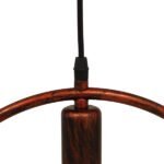 GLOBOSTAR® OMICRON 01579 Μοντέρνο Κρεμαστό Φωτιστικό Οροφής με Ντουί 1 x E27 AC 220-240V IP20 - Χάλκινο - Μ33 x Π4 x Υ33cm - Image 6