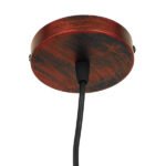 GLOBOSTAR® OMICRON 01579 Μοντέρνο Κρεμαστό Φωτιστικό Οροφής με Ντουί 1 x E27 AC 220-240V IP20 - Χάλκινο - Μ33 x Π4 x Υ33cm - Image 7