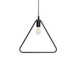 GLOBOSTAR® DELTA 01580 Μοντέρνο Κρεμαστό Φωτιστικό Οροφής με Ντουί 1 x E27 AC 220-240V IP20 - Μαύρο - Μ37 x Π4 x Υ33cm - Image 2