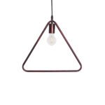 GLOBOSTAR® DELTA 01581 Μοντέρνο Κρεμαστό Φωτιστικό Οροφής με Ντουί 1 x E27 AC 220-240V IP20 - Χάλκινο - Μ37 x Π4 x Υ33cm - Image 2