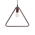 GLOBOSTAR® DELTA 01581 Μοντέρνο Κρεμαστό Φωτιστικό Οροφής με Ντουί 1 x E27 AC 220-240V IP20 - Χάλκινο - Μ37 x Π4 x Υ33cm - Image 5