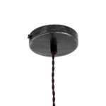 GLOBOSTAR® SPIGOT 01583 Vintage Κρεμαστό Φωτιστικό Οροφής με Ντουί 1 x E27 AC 220-240V IP20 - Ασημί & Κόκκινο - Μ5 x Π5 x Y20cm - Image 11