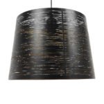 GLOBOSTAR® ACCADEMIA 01584 Μοντέρνο Κρεμαστό Φωτιστικό Οροφής με Ντουί 1 x E27 AC 220-240V IP20 - Μαύρο & Χρυσό - Μ35 x Π35 x Y25cm - Image 3