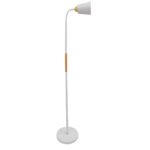 GLOBOSTAR® RIBBON 01586 Μοντέρνο Επιδαπέδιο Φωτιστικό με Ντουί 1 x E27 AC 220-240V IP20 - Λευκό & Μπεζ - Μ13 x Π13 x Υ164cm - Image 5