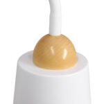 GLOBOSTAR® RIBBON 01586 Μοντέρνο Επιδαπέδιο Φωτιστικό με Ντουί 1 x E27 AC 220-240V IP20 - Λευκό & Μπεζ - Μ13 x Π13 x Υ164cm - Image 8