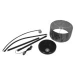 GLOBOSTAR® IMPERIAL 01587 Μοντέρνο Επιδαπέδιο Φωτιστικό με Ντουί 1 x E27 AC 220-240V IP20 - Μαύρο - Μ38 x Π38 x Υ172cm - Image 11