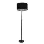 GLOBOSTAR® IMPERIAL 01587 Μοντέρνο Επιδαπέδιο Φωτιστικό με Ντουί 1 x E27 AC 220-240V IP20 - Μαύρο - Μ38 x Π38 x Υ172cm - Image 3