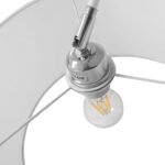 GLOBOSTAR® IMPERIAL 01588 Μοντέρνο Επιδαπέδιο Φωτιστικό με Ντουί 1 x E27 AC 220-240V IP20 - Λευκό - Μ38 x Π38 x Υ172cm - Image 10