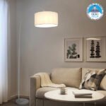 GLOBOSTAR® IMPERIAL 01588 Μοντέρνο Επιδαπέδιο Φωτιστικό με Ντουί 1 x E27 AC 220-240V IP20 - Λευκό - Μ38 x Π38 x Υ172cm - Image 2