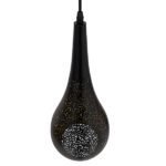 GLOBOSTAR® JANIS 01589 Μοντέρνο Κρεμαστό Φωτιστικό Οροφής με Ντουί 1 x E27 AC 220-240V IP20 - Μαύρο & Χρυσό - Μ20 x Π20 x Υ46cm - Image 7