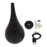 GLOBOSTAR® JANIS 01589 Μοντέρνο Κρεμαστό Φωτιστικό Οροφής με Ντουί 1 x E27 AC 220-240V IP20 - Μαύρο & Χρυσό - Μ20 x Π20 x Υ46cm - Image 9