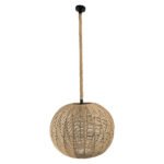 GLOBOSTAR® MANDALA 01593 Vintage Κρεμαστό Φωτιστικό Οροφής με Ντουί 1 x E27 AC 220-240V IP20 - Μπεζ - Μ60 x Π60 x Υ45cm - Image 2