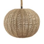 GLOBOSTAR® MANDALA 01593 Vintage Κρεμαστό Φωτιστικό Οροφής με Ντουί 1 x E27 AC 220-240V IP20 - Μπεζ - Μ60 x Π60 x Υ45cm - Image 3