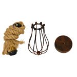 GLOBOSTAR® CAMBER 01595 Vintage Κρεμαστό Φωτιστικό Οροφής με Ντουί 1 x E27 AC 220-240V IP20 - Χάλκινο & Μπεζ - Μ11 x Π11 x Υ25cm - Image 9