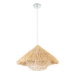 GLOBOSTAR® CHEOPE 01599 Boho Κρεμαστό Φωτιστικό Οροφής με Ντουί 1 x E27 AC 220-240V IP20 - Μπεζ - Μ45 x Π45 x Υ35cm - Image 4