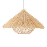 GLOBOSTAR® CHEOPE 01599 Boho Κρεμαστό Φωτιστικό Οροφής με Ντουί 1 x E27 AC 220-240V IP20 - Μπεζ - Μ45 x Π45 x Υ35cm - Image 5