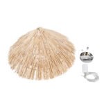 GLOBOSTAR® CHEOPE 01599 Boho Κρεμαστό Φωτιστικό Οροφής με Ντουί 1 x E27 AC 220-240V IP20 - Μπεζ - Μ45 x Π45 x Υ35cm - Image 10