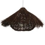 GLOBOSTAR® CHEOPE 01600 Boho Κρεμαστό Φωτιστικό Οροφής με Ντουί 1 x E27 AC 220-240V IP20 - Καφέ - Μ50 x Π50 x Y30cm - Image 3