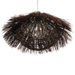 GLOBOSTAR® CHEOPE 01600 Boho Κρεμαστό Φωτιστικό Οροφής με Ντουί 1 x E27 AC 220-240V IP20 - Καφέ - Μ50 x Π50 x Y30cm - Image 5