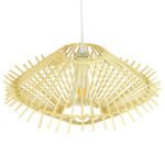 GLOBOSTAR® SASSO 01601 Boho Κρεμαστό Φωτιστικό Οροφής με Ντουί 1 x E27 AC 220-240V IP20 - Μπεζ - Μ50 x Π50 x Y23cm - Image 4