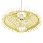 GLOBOSTAR® SASSO 01601 Boho Κρεμαστό Φωτιστικό Οροφής με Ντουί 1 x E27 AC 220-240V IP20 - Μπεζ - Μ50 x Π50 x Y23cm - Image 5