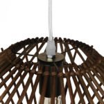 GLOBOSTAR® SASSO 01602 Boho Κρεμαστό Φωτιστικό Οροφής με Ντουί 1 x E27 AC 220-240V IP20 - Καφέ - Μ50 x Π50 x Y23cm - Image 6