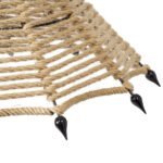 GLOBOSTAR® OZERO 01603 Boho Κρεμαστό Φωτιστικό Οροφής με Ντουί 1 x E27 AC 220-240V IP20 - Μπεζ & Μαύρο - Μ41 x Π41 x Y28cm - Image 9