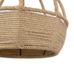 GLOBOSTAR® KUBRIC 01605 Boho Κρεμαστό Φωτιστικό Οροφής με Ντουί 1 x E27 AC 220-240V IP20 - Μπεζ - Μ30 x Π30 x Y40cm - Image 8