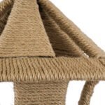 GLOBOSTAR® SOLITARIO 01606 Boho Κρεμαστό Φωτιστικό Οροφής με Ντουί 1 x E27 AC 220-240V IP20 - Μπεζ - Μ36 x Π36 x Y30cm - Image 8