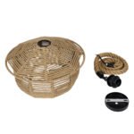 GLOBOSTAR® SPIRIT 01607 Boho Κρεμαστό Φωτιστικό Οροφής με Ντουί 1 x E27 AC 220-240V IP20 - Μπεζ - Μ35 x Π35 x Y30cm - Image 11