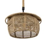 GLOBOSTAR® SPIRIT 01607 Boho Κρεμαστό Φωτιστικό Οροφής με Ντουί 1 x E27 AC 220-240V IP20 - Μπεζ - Μ35 x Π35 x Y30cm - Image 6