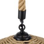 GLOBOSTAR® SPIRIT 01607 Boho Κρεμαστό Φωτιστικό Οροφής με Ντουί 1 x E27 AC 220-240V IP20 - Μπεζ - Μ35 x Π35 x Y30cm - Image 9