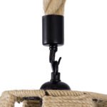 GLOBOSTAR® POLIA 01608 Boho Κρεμαστό Φωτιστικό Οροφής με Ντουί 1 x E27 AC 220-240V IP20 - Μπεζ - Μ30 x Π30 x Y42cm - Image 8