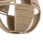 GLOBOSTAR® POLIA 01608 Boho Κρεμαστό Φωτιστικό Οροφής με Ντουί 1 x E27 AC 220-240V IP20 - Μπεζ - Μ30 x Π30 x Y42cm - Image 9