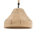 GLOBOSTAR® DOGMA 01609 Boho Κρεμαστό Φωτιστικό Οροφής με Ντουί 1 x E27 AC 220-240V IP20 - Μπεζ - Μ38 x Π38 x Υ28cm