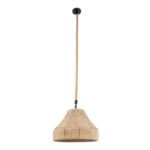 GLOBOSTAR® DOGMA 01609 Boho Κρεμαστό Φωτιστικό Οροφής με Ντουί 1 x E27 AC 220-240V IP20 - Μπεζ - Μ38 x Π38 x Υ28cm - Image 4