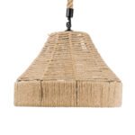 GLOBOSTAR® DOGMA 01609 Boho Κρεμαστό Φωτιστικό Οροφής με Ντουί 1 x E27 AC 220-240V IP20 - Μπεζ - Μ38 x Π38 x Υ28cm - Image 5