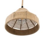 GLOBOSTAR® DOGMA 01609 Boho Κρεμαστό Φωτιστικό Οροφής με Ντουί 1 x E27 AC 220-240V IP20 - Μπεζ - Μ38 x Π38 x Υ28cm - Image 6