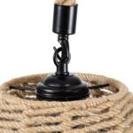 GLOBOSTAR® DOGMA 01609 Boho Κρεμαστό Φωτιστικό Οροφής με Ντουί 1 x E27 AC 220-240V IP20 - Μπεζ - Μ38 x Π38 x Υ28cm - Image 9