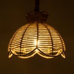 GLOBOSTAR® VENIER 01610 Boho Κρεμαστό Φωτιστικό Οροφής με Ντουί 1 x E27 AC 220-240V IP20 - Μπεζ - Μ35 x Π35 x Y26cm - Image 3